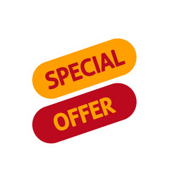 special offer tag flat style icon