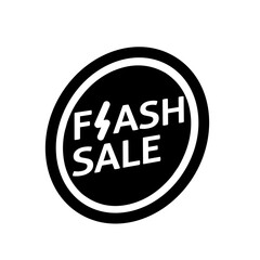 flash sale banner for shop glyph icon