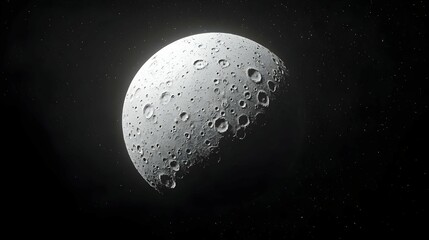 Gray Planetary Body in Dark Space