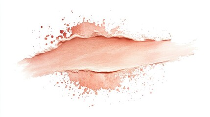 Abstract Peach Makeup Swatch: Textured Blush or Cream