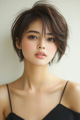 Naklejka premium 美しさ, 顔, モデル, 笑う, ファッション, 人々, 髪の毛, 笑みを浮かべている, 人, ブルネット, シティ, アウトドア, 通り, ライフスタイル, 淑女, 1, 頭, ハピネス, 化粧,女, 美しさ, 髪の毛, モデル, ファッション, 顔, うっとりさせる魅力, 化粧, 人, ドレス, ブルネット, 肌, 唇, 化粧, 淑女, 目, 暗い, 黒, ふしだらな, スタジオ, 好色