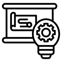 Business Strategy Icon Element For Design
