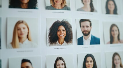 Job listings printed on a poster with company logos. Featuring job roles, qualifications, and salary details