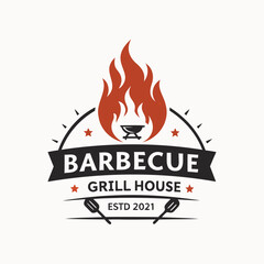 BBQ logos, Barbecue logos, Grills logos, 