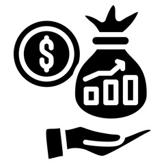 Revenue Model Icon Element For Design