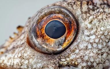 A close-up of a monkfish&acirc;???s rough, textured skin