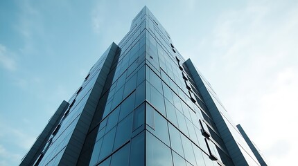 Obraz premium Modern Glass Skyscraper Architecture