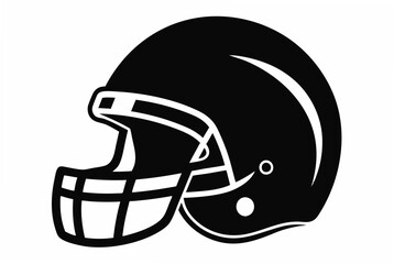 Fototapeta premium american football helmet silhouette