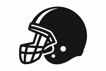 american football helmet  silhouette