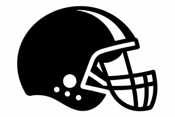 american football helmet  silhouette