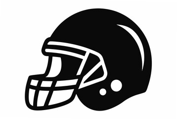 american football helmet  silhouette