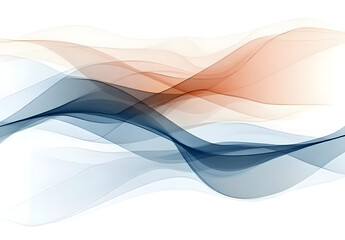 Watercolor landscape with soft pastel colors, waves of muted blue and brown, abstract shapes in earth tones on a white background, vector illustration, simple design, vector art style, high 