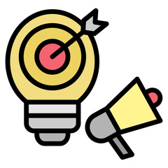 Marketing Strategy Icon Element For Design