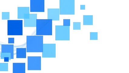 Abstract blue  background with geometric shapes in a modern design