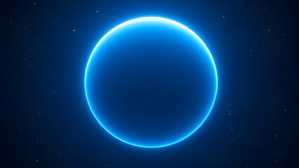 A blue sphere, Earth, and its moon shine brightly in the dark cosmos, surrounded by distant stars and galaxies