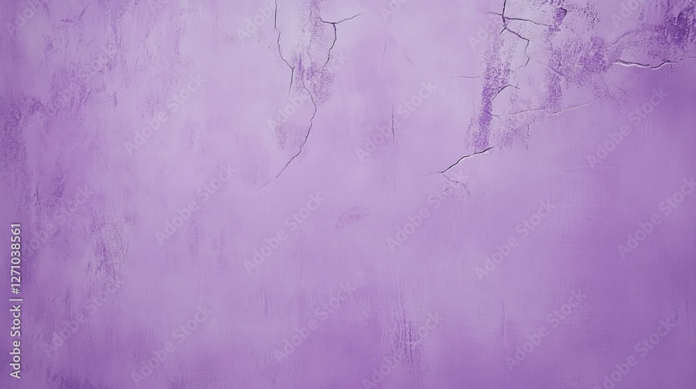 Wall mural Purple cracked texture, distressed wall, vintage background, grunge effect, worn out finish