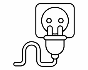 Electrical socket with plug connection