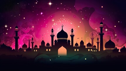 Fototapeta premium Eid Ul Adha Vector Design 