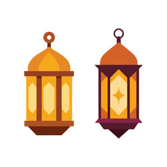 Lanterns Set Vector Elegant and Versatile Lighting Designs
