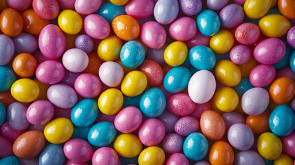 Obraz premium Background filled with colorful easter eggs