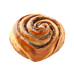 Fototapeta premium Delicious Chocolate Swirl Pastry Bun, Baked Sweet Treat