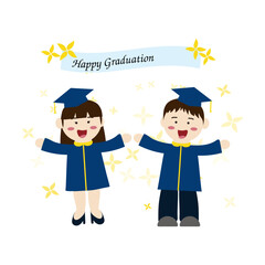 졸업해서 행복한 아이들