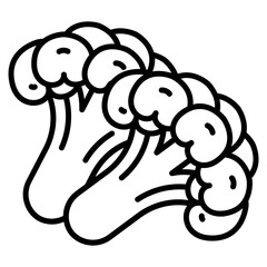 broccoli vector icon. Vegetable icon line style. perfect use for logo, presentation, website, and more. modern icon design outline style