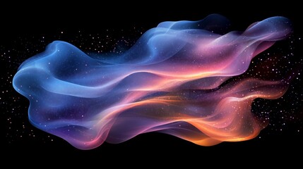 Fototapeta premium Radiant beams of futuristic abstract light ripple across the canvas, producing an immersive and spellbinding visual experience