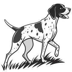 High Quality German Shorthaired Pointer Dog Vector