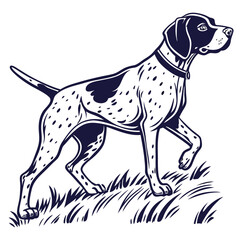High Quality German Shorthaired Pointer Dog Vector