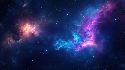 Obraz premium Space galaxy colorful background