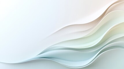 Abstract soft pastel wavy lines create a flowing and tranquil background for creative design projects.