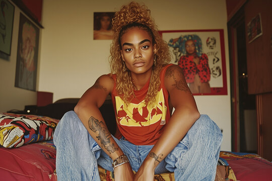 Raw, unfiltered portraits capturing genuine emotions in a nostalgic 90s/Y2K film aesthetic. Imperfect beauty, real moments, diverse faces.