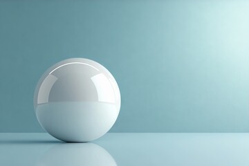A 3D glossy chrome metal sphere, abstract and isolated on a white background
