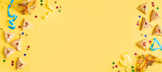 Purim holiday banner