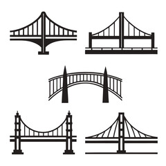 Black Bridge Icons for Urban Design