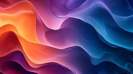 Obraz premium An impressive 3D abstract background with dazzling neon lights and luminous, curvy lines