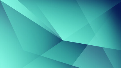 Abstract Geometric Gradient Background With Cool Blue and Green Tones