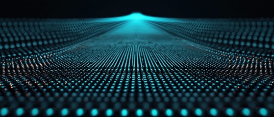 Innovative Aerospace Composite Material Science Futuristic Wing Section Digital Landscape Technology