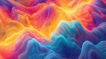 Obraz premium High-energy heat waves forming an abstract glowing fire-like texture.
