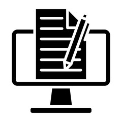 Collaborative Editing glyph icon