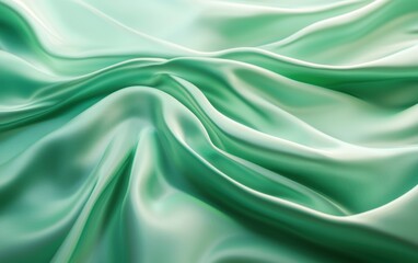 Obraz premium Smooth jade green gradient background mockup with soft glow Saint Patricks Day