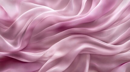 Obraz premium Soft dusty rose fabric waves with flowing curves, delicate highlights, and a feminine, romantic feel.