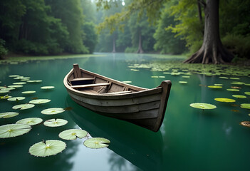 Obraz premium boat on the lake