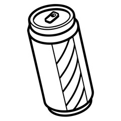 Modern Linear Energy Drink Can Concept