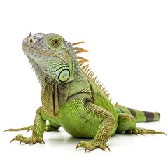 Fototapeta premium iguana on white background