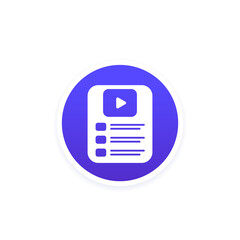 video playlist icon for web