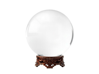 Signature Decorative Crystal Sphere: An Enchanting and Captivating Centerpiece Design isolated on transparent background 