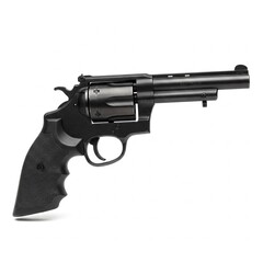 Revolver Gun Isolated on White Background