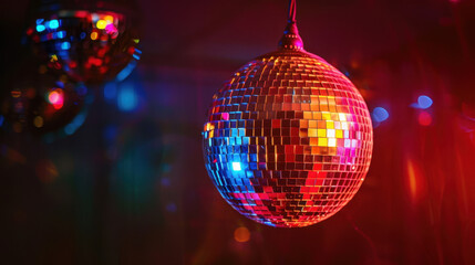Obraz premium disco ball with lights